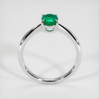 0.69 Ct. Emerald Ring, 18K White Gold 3