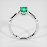 0.60 Ct. Emerald Ring, 18K White Gold 3