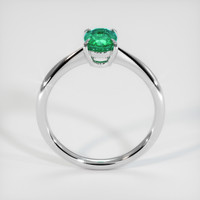 0.74 Ct. Emerald Ring, 18K White Gold 3