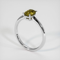 1.05 Ct. Gemstone Ring, 18K White Gold 2