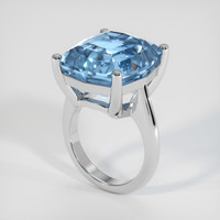 16.87 Ct. Gemstone Ring, 18K White Gold 2