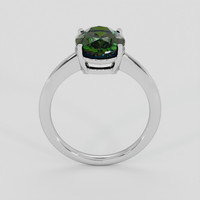 4.44 Ct. Green Zircon Ring, 18K White Gold 3