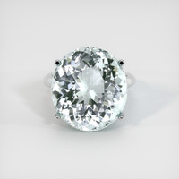 18.94 Ct. Gemstone Ring, 18K White Gold 1