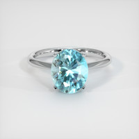 4.81 Ct. Gemstone Ring, 18K White Gold 1