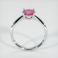1.28 Ct. Pink Sapphire Ring, 18K White Gold 3