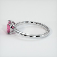 1.28 Ct. Pink Sapphire Ring, 18K White Gold 4