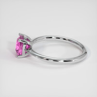 2.26 Ct. Pink Sapphire Ring, 18K White Gold 4
