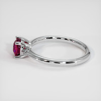 1.00 Ct. Ruby Ring, 18K White Gold 4