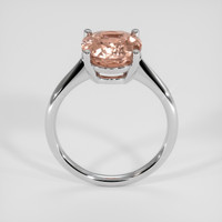 3.95 Ct. Padparadscha Sapphire Ring, 18K White Gold 3