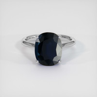 5.33 Ct. Sapphire Ring, 18K White Gold 1