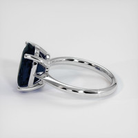 5.33 Ct. Sapphire Ring, 18K White Gold 4