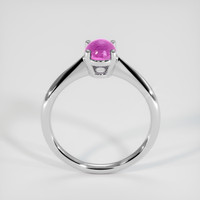 1.40 Ct. Pink Sapphire Ring, 18K White Gold 3