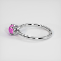 1.40 Ct. Pink Sapphire Ring, 18K White Gold 4