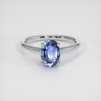 1.97 Ct. Bi Color Sapphire Ring, 18K White Gold 1