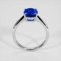3.04 Ct. Blue Sapphire Ring, 18K White Gold 3
