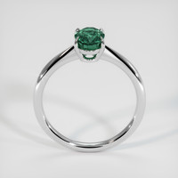 2.00 Ct. Bluish Green Sapphire Ring, 18K White Gold 3
