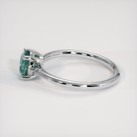 1.10 Ct. Bi Color Sapphire Ring, 18K White Gold 4