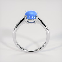 3.05 Ct. Blue Sapphire Ring, 18K White Gold 3