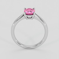 1.33 Ct. Pink Sapphire Ring, 18K White Gold 3