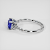 1.69 Ct. Blue Sapphire Ring, 18K White Gold 4