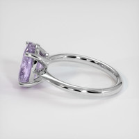 3.17 Ct. Purple Sapphire Ring, 18K White Gold 4