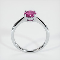 2.07 Ct. Purplish Pink Sapphire Ring, 18K White Gold 3