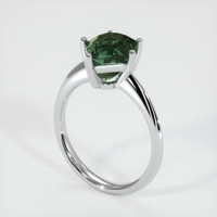 3.44 Ct. Sapphire Ring, 18K White Gold 2