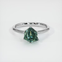 2.44 Ct. Sapphire Ring, 18K White Gold 1