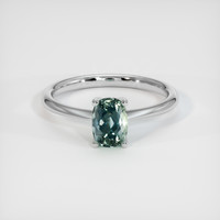 1.14 Ct. Sapphire Ring, 18K White Gold 1