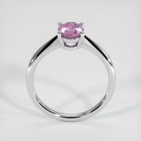 1.01 Ct. Pinkish Purple Sapphire Ring, 18K White Gold 3
