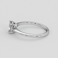 0.96 Ct. White Sapphire Ring, 18K White Gold 4