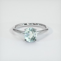 1.79 Ct. Sapphire Ring, 18K White Gold 1