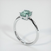 1.79 Ct. Sapphire Ring, 18K White Gold 2