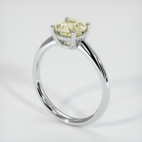 1.19 Ct. Yellow Sapphire Ring, 18K White Gold 2
