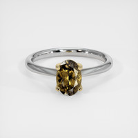 1.15 Ct. Gemstone Ring, 14K White & Yellow 1