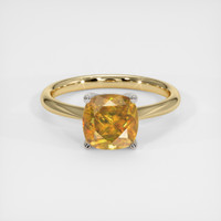 2.13 Ct. Gemstone Ring, 14K White & Yellow 1