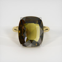 11.16 Ct. Gemstone Ring, 14K White & Yellow 1