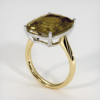 11.16 Ct. Gemstone Ring, 14K White & Yellow 2