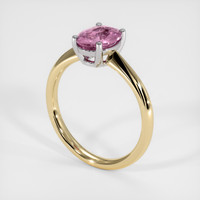 1.20 Ct. Pink Sapphire Ring, 14K White & Yellow 2