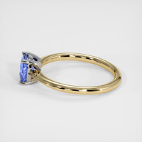 1.31 Ct. Blue Sapphire Ring, 14K White & Yellow 4