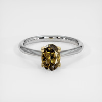 1.15 Ct. Gemstone Ring, 18K White & Yellow 1