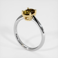 1.15 Ct. Gemstone Ring, 18K White & Yellow 2