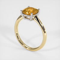 2.13 Ct. Gemstone Ring, 18K White & Yellow 2