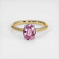 1.20 Ct. Sapphire Ring, 18K White & Yellow 1