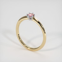 0.27 Ct. Sapphire Ring, 18K White & Yellow 2