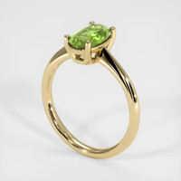 1.28 Ct. Green Tourmaline Ring, 10K Yellow Gold 2
