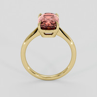 2.95 Ct. Pinkish Brown Tourmaline Ring, 10K Yellow Gold 3