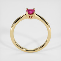0.58 Ct. Purplish Red Ruby Ring, 10K Yellow Gold 3
