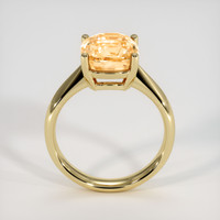 4.56 Ct. Peach Sapphire Ring, 10K Yellow Gold 3