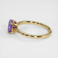 1.37 Ct. Pinkish Purple Sapphire Ring, 10K Yellow Gold 4